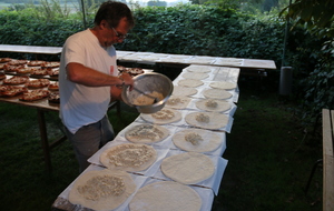 garnissage des tartes à l'oignon