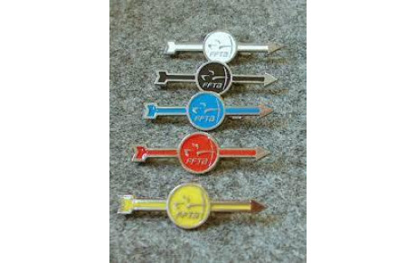 Passage des flèches bleue, rouge et jaune